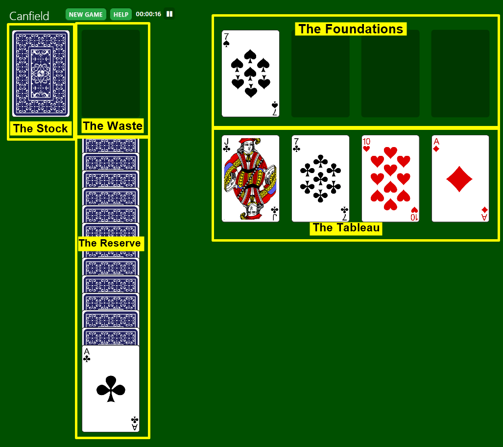 play canfield solitaire online