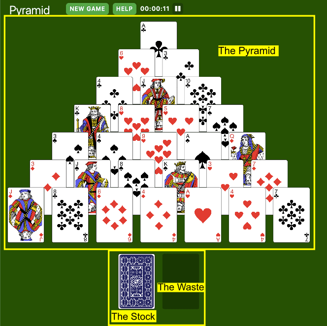 online pyramid solitaire free